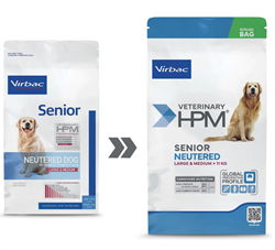 Virbac HPM Senior Neutered Dog Large & Medium. Hundefoder til neutraliserede senior (dyrlæge diætfoder) 12 kg